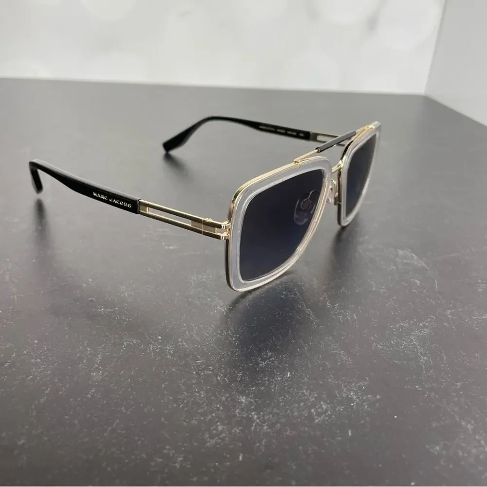Marc Jacobs MARC 674/S 900/9O CRYSTAL Metal Sunglasses Men’s Sz 55-20-145